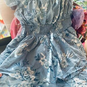 Rue21 Light Blue Floral Romper